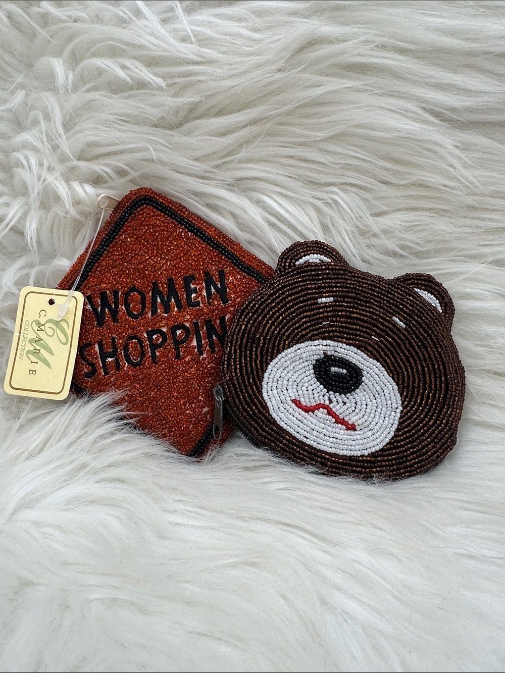 Beaded coin purse